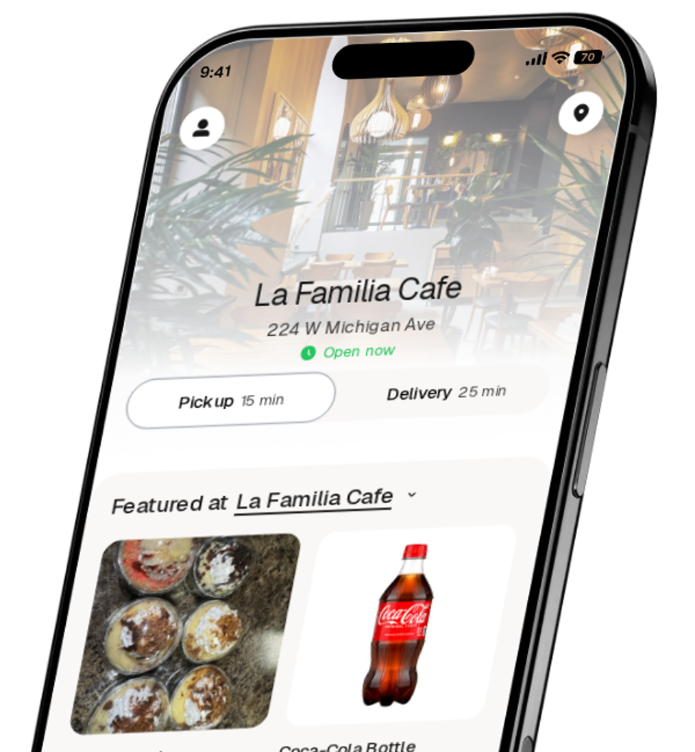 La Familia Cafe app preview