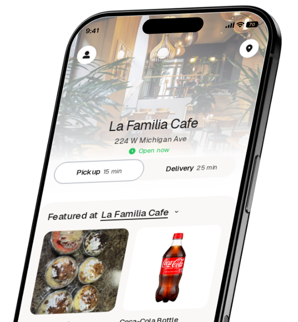 La Familia Cafe app preview