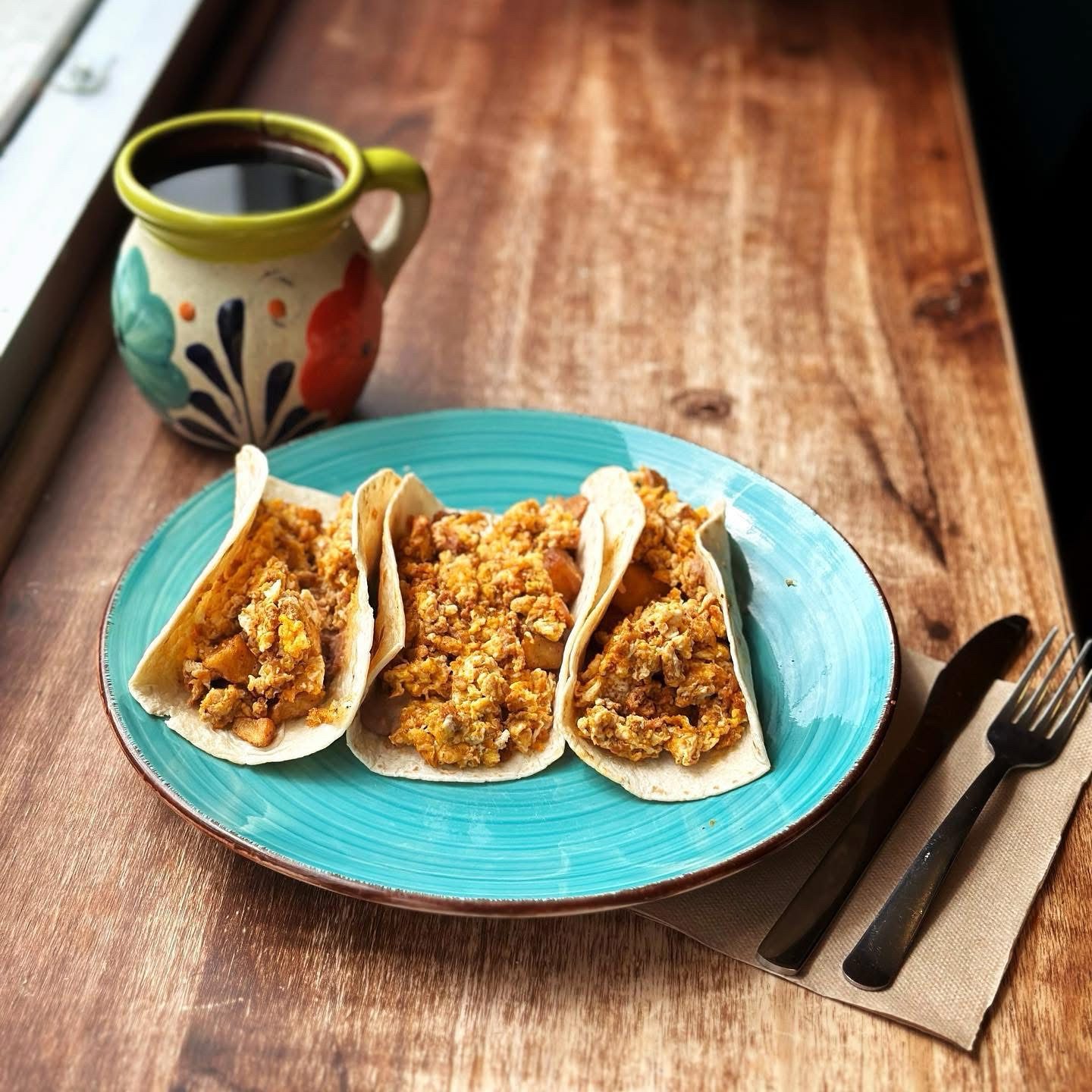 Breakfast Tacos.